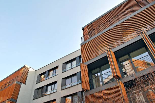 istock Modern apartment buildings exteriors 693057620