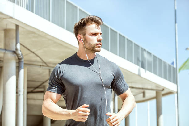 istock Handsome man outdoor. Sport concept. 693060988