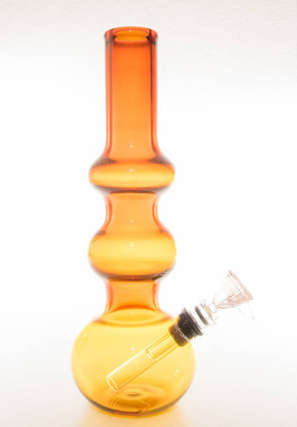 yellow and red bong right stock photo