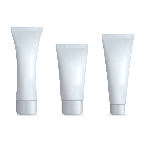 istock White Realistic Tube For Cream. Cosmetic Template Set. Isolated Vector illustration. 693084658