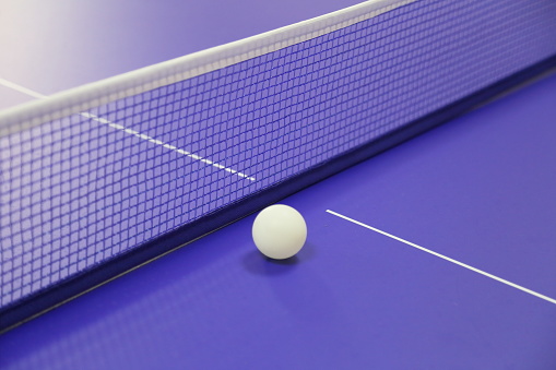 Ping pong table and ball