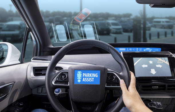 cockpit of vehicle and parking assistant system, HUD(Head Up Display) and digital speedometer