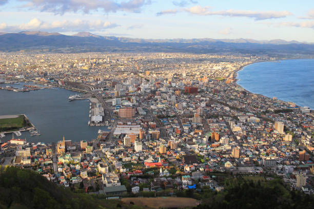 istock from mt. Hakodate super cityscape view, Hokkaido, Japan 693106864