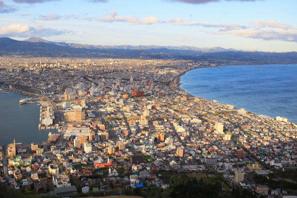 istock super cityscape view from mt. Hakodate, Hokkaido, Japan 693109624