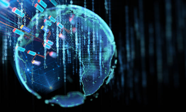 istock 3d rendering of earth futuristic technology 693111944