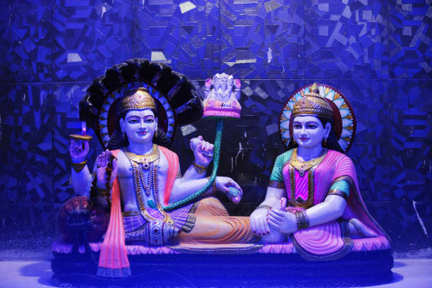 Chattogram, Bangladesh - Sept 20, 2025 : Durga Puja is a major Hindu festival, particularly in West Bengal and Bangladesh, celebrating the victory of the goddess Durga over the demon Mahishasura, symbolizing the triumph of good over evil.