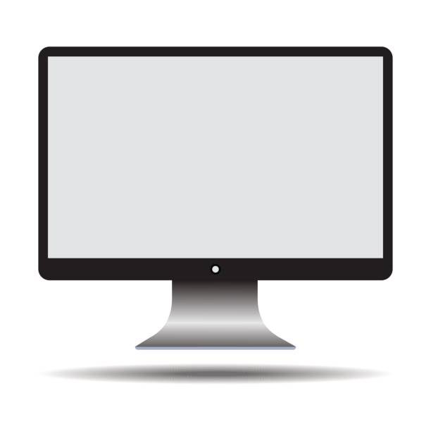 ilustrações, clipart, desenhos animados e ícones de ilustração do vetor de monitor de computador. - retina display illustrations