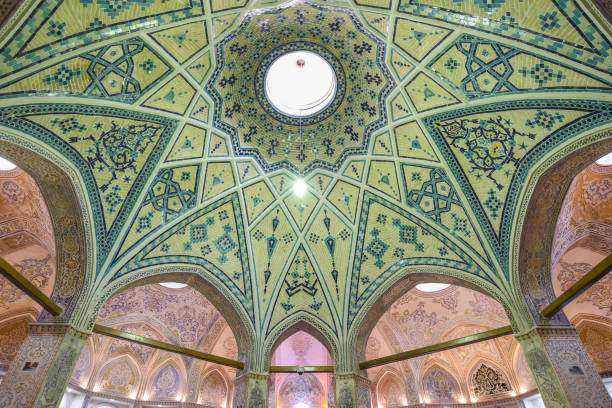 istock mosaic ceiling of Sultan Mir Ahmed Bathhouse in Kashan, Iran 693138852