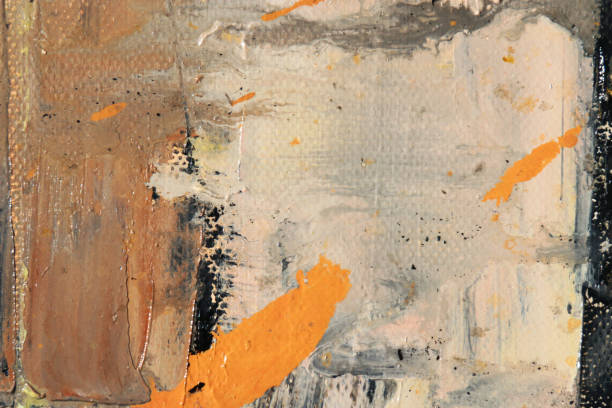 istock Abstract art background. Oil on canvas. Rough and express brushstrokes of paint. 693152678