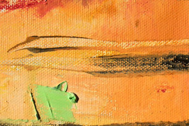 istock Abstract art background. Oil on canvas. Rough and express brushstrokes of paint. 693152686