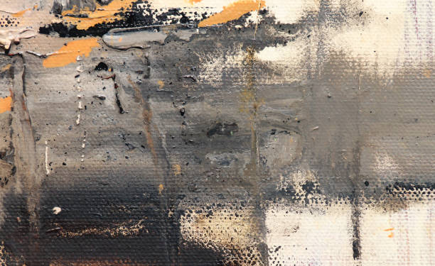 istock Abstract art background. Oil on canvas. Rough and express brushstrokes of paint. 693152702