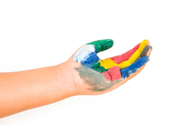 istock painted children hand 693156432
