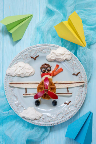 istock Funny Airplane breakfast for kids 693192096