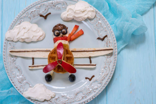 istock Funny Airplane breakfast for kids 693192142