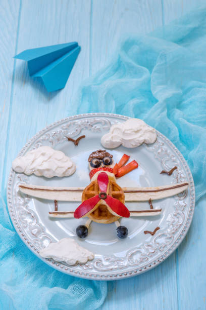istock Funny Airplane breakfast for kids 693192204