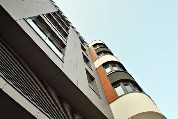istock Modern apartment buildings exteriors 693195250