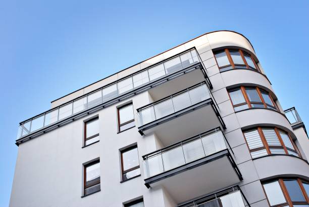 istock Modern apartment buildings exteriors 693195500