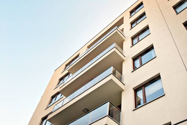istock Modern apartment buildings exteriors 693195642