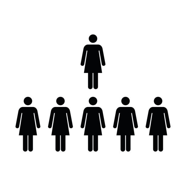 istock People Icon - Vector Women Group of Team Pictogram 693199478