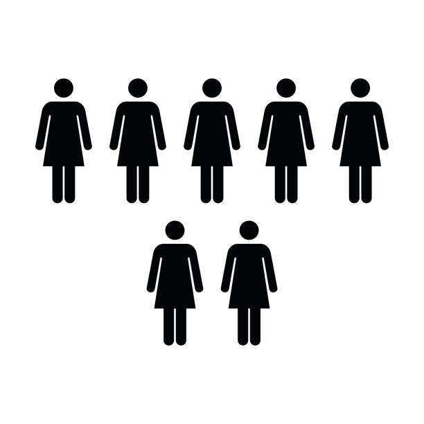 istock People Icon - Vector Women Group of Team Pictogram 693199508