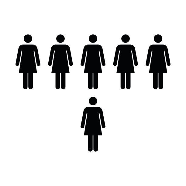 istock People Icon - Vector Women Group of Team Pictogram 693199588