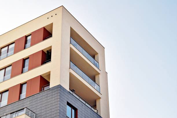 istock Modern apartment buildings exteriors 693203448