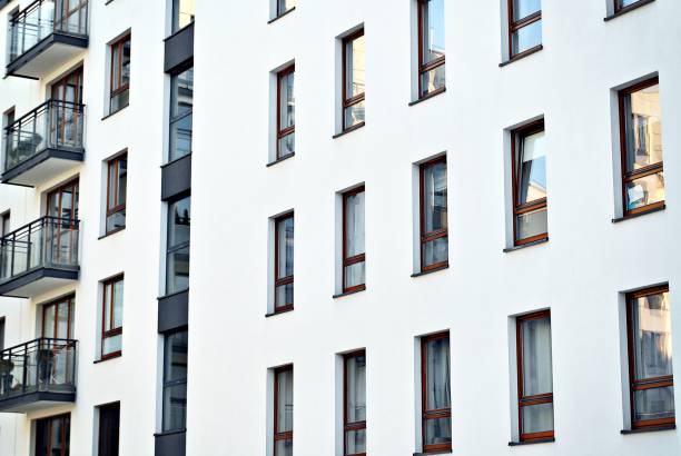 istock Modern apartment buildings exteriors 693204172