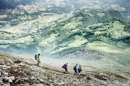 Hikers on the mountain