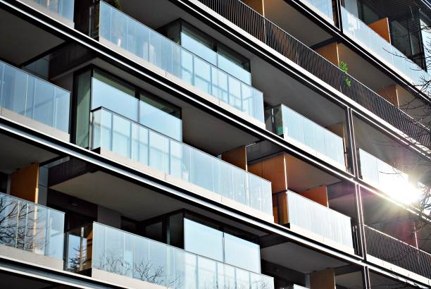 istock Modern apartment buildings exteriors 693204954