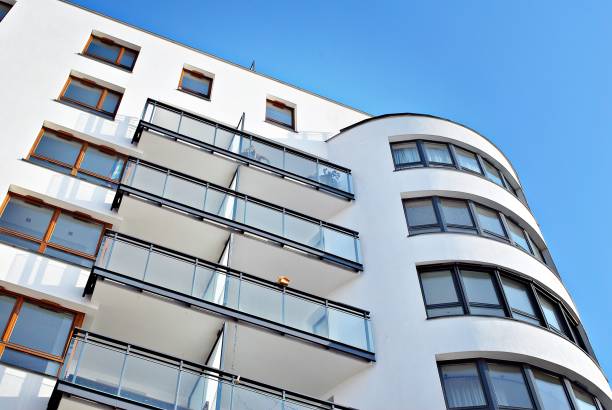 istock Modern apartment buildings exteriors 693209340