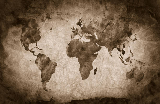 istock Old grunge creased paper texture. Retro vintage background 693209456