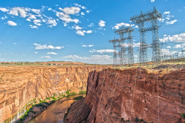 istock Power Lines at the Glen Canyon Dam 693210016