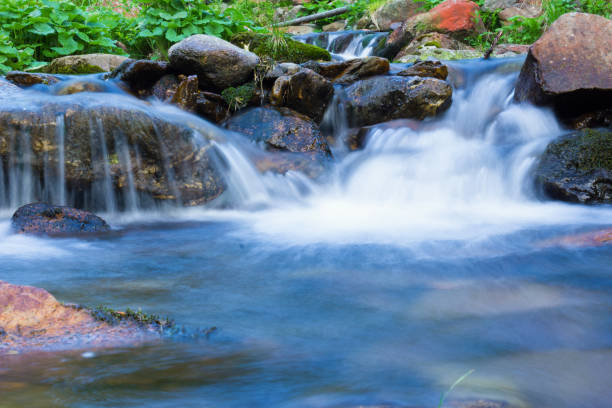 istock Waterfalls on the river in the Giant Mountains 693210224