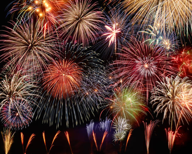 istock the fireworks in the night sky 693216098