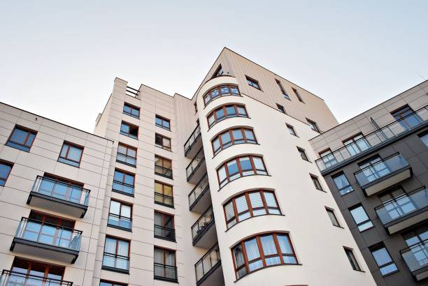 istock Modern apartment buildings exteriors 693217516