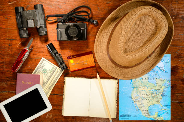 istock Ready to travel around North America 693224746