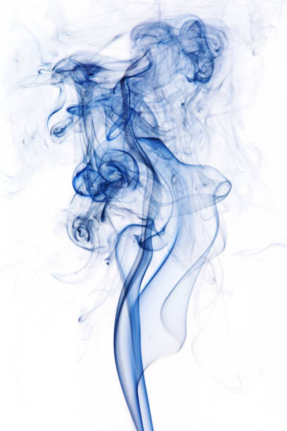 istock Transparent blue cloud of smoke 693225202