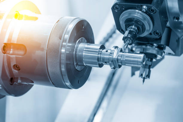 istock The CNC lathe machine or Turning machine 693251582