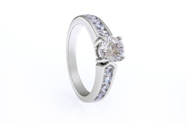 istock Silve Engagementr Ring with Swarovski Crystals 693252038