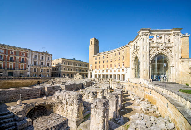 istock Ancient amphitheater Lecce, Puglia, Italy 693274238