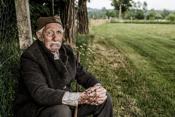 istock Filled with hope and positivism, Shepard  in nature green meadow 693279130