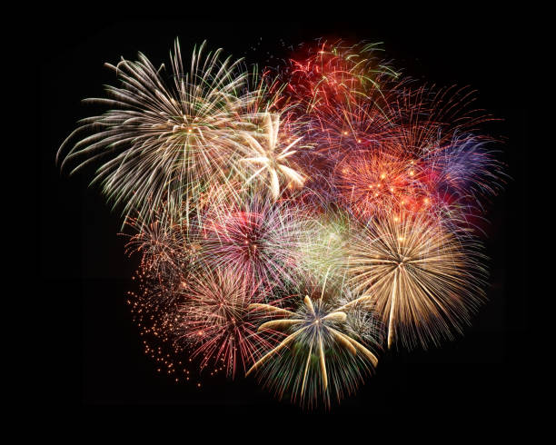 istock the fireworks in the night sky 693294430