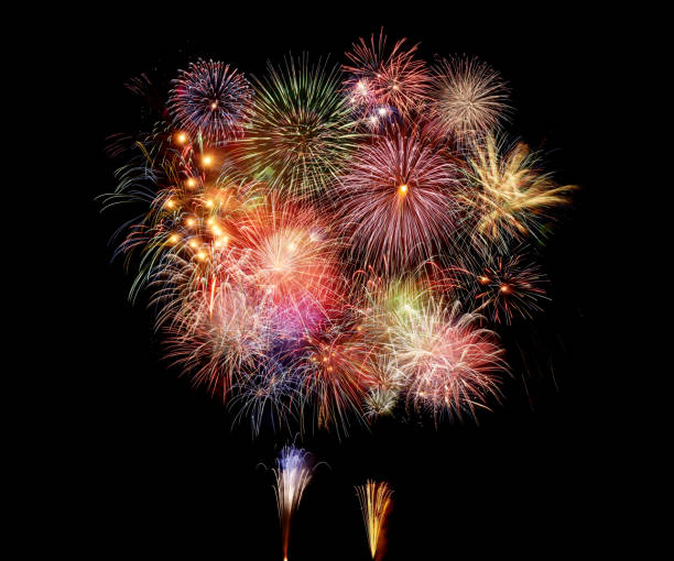 istock the fireworks in the night sky 693294446