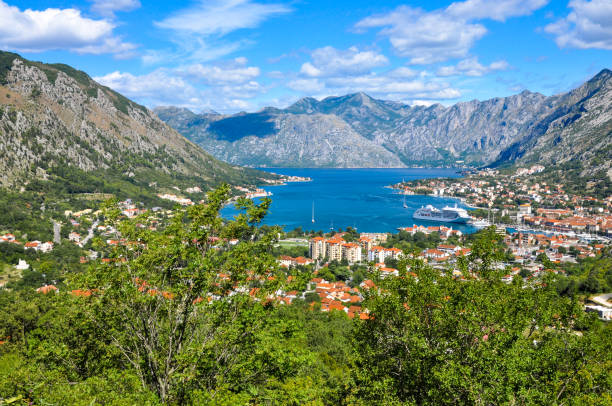 istock The Kotor bay view from mountains 693297166