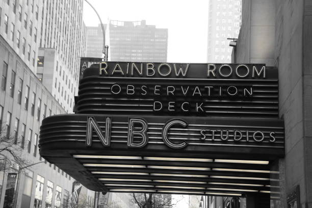 New York City, NY, USA - 18April 2017: Facade of NBC Studios The Tonight Show entrance in midtown Manhattan .The picture was taken in the morning.