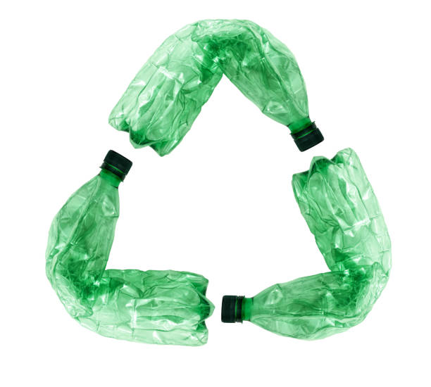 istock Recycle symbol made of used plastic bottles 693314278
