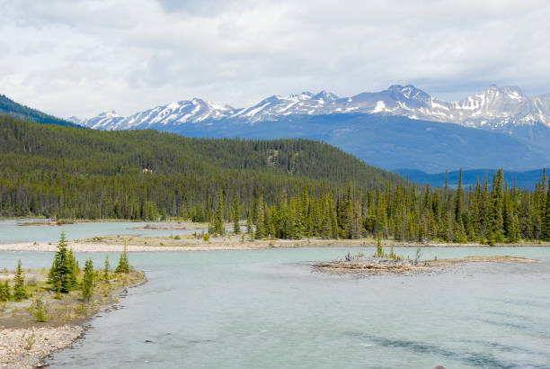 istock Athabasca River in the Sprin,Jasper, Canadian Rockies, Alberta, Canada 693321922
