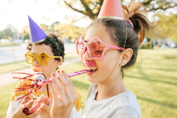 istock Kids having fun on birthday party 693322578
