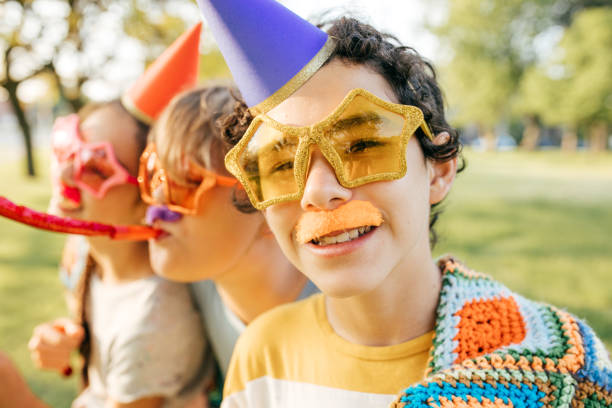 istock Kids having fun on birthday party 693322584