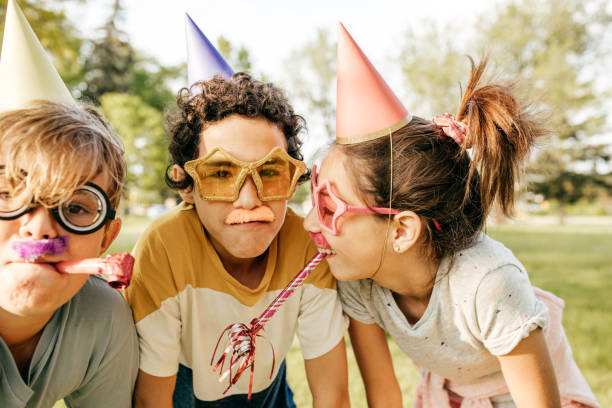 istock Kids having fun on birthday party 693323174